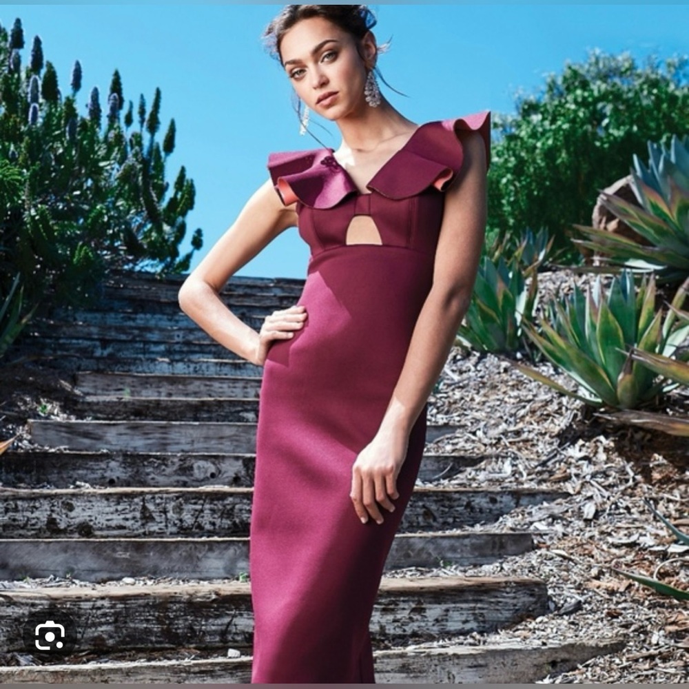 NWT GIANNI BINI Miranda V-Neck scuba dress